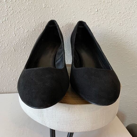 JustFab Black Chunky Heels Size 9.5 EUC - Picture 2 of 7
